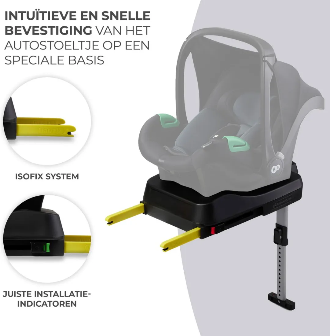 KinderKraft MINK FX Basis Isofix MINK PRO 40-75cm - Grijs