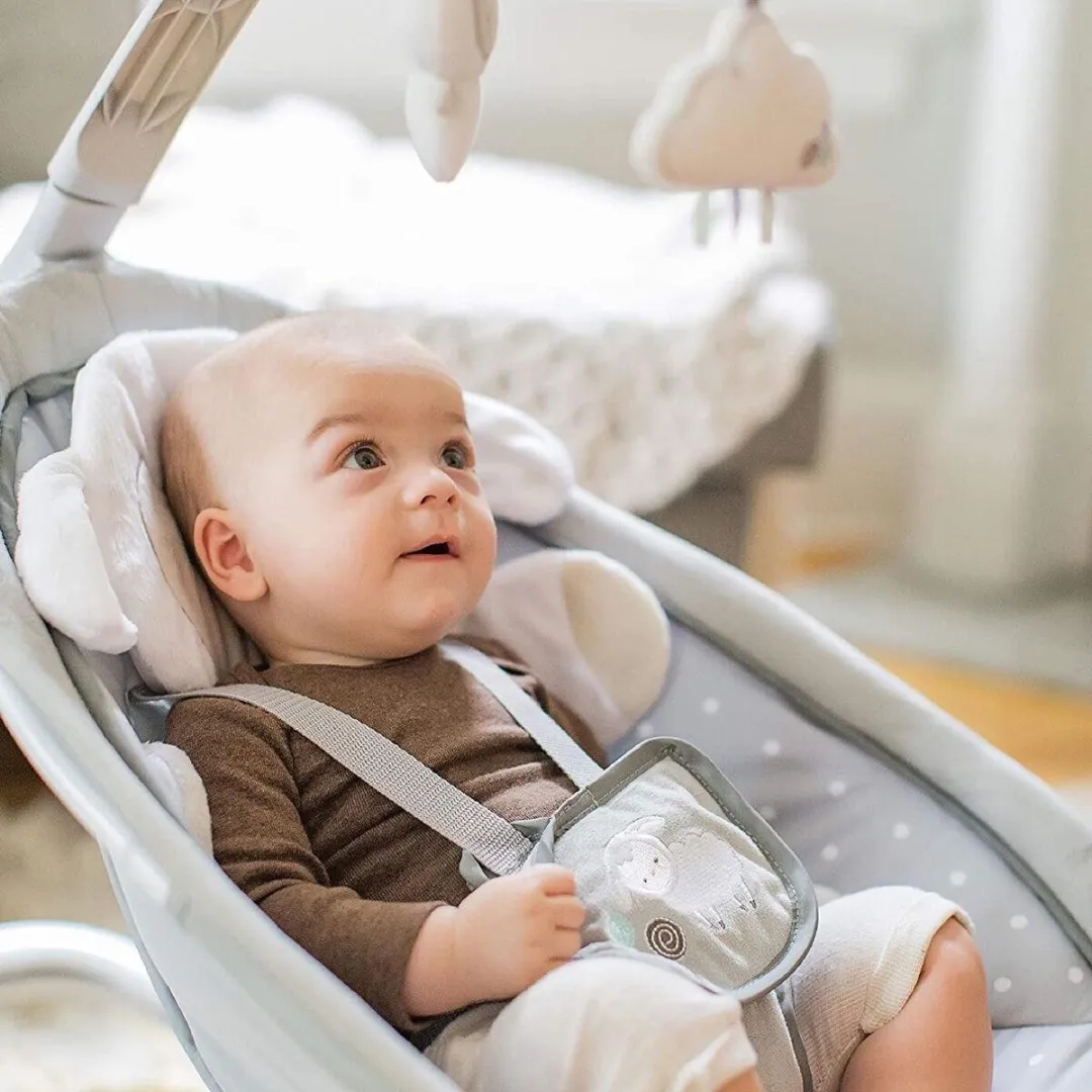 Bright Starts Ingenuity Rocker Seat Wipstoel - Grijs - afbeelding 6 van 6