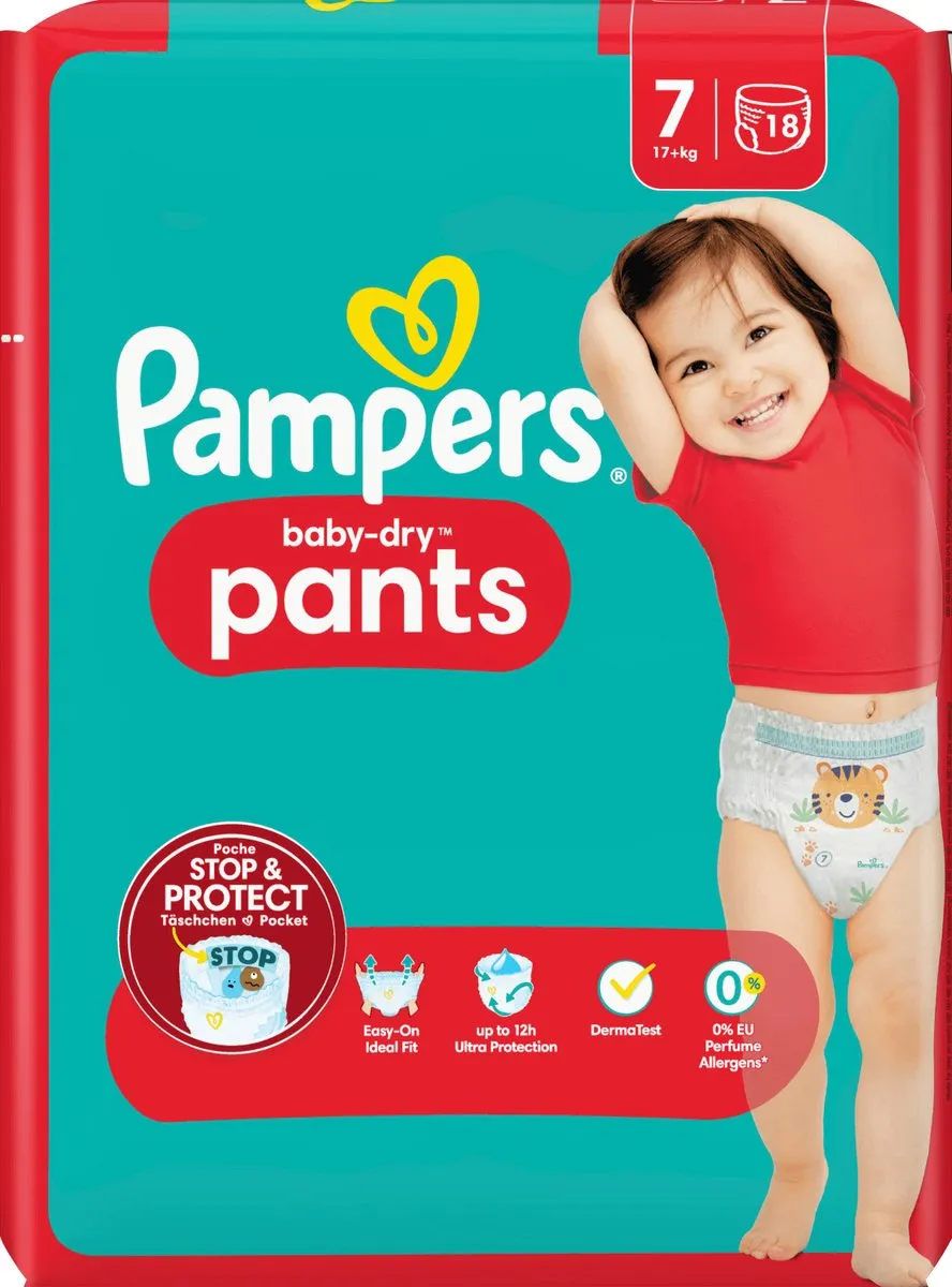 Pampers Baby Pants Maat 7 Extra Large 18 Stuks