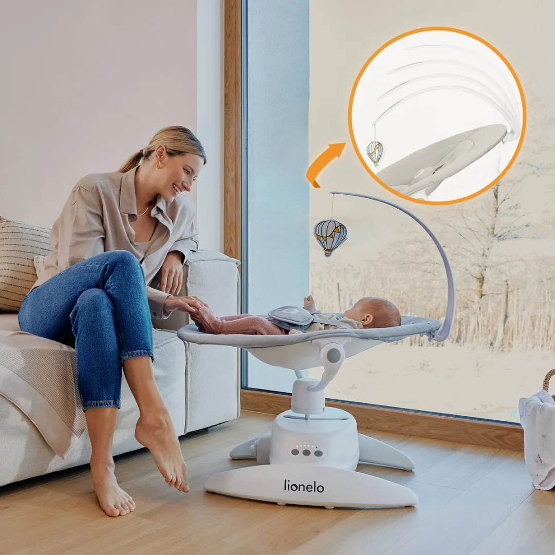 Lionelo Iris Premium Babyschommel - Beige Sand
