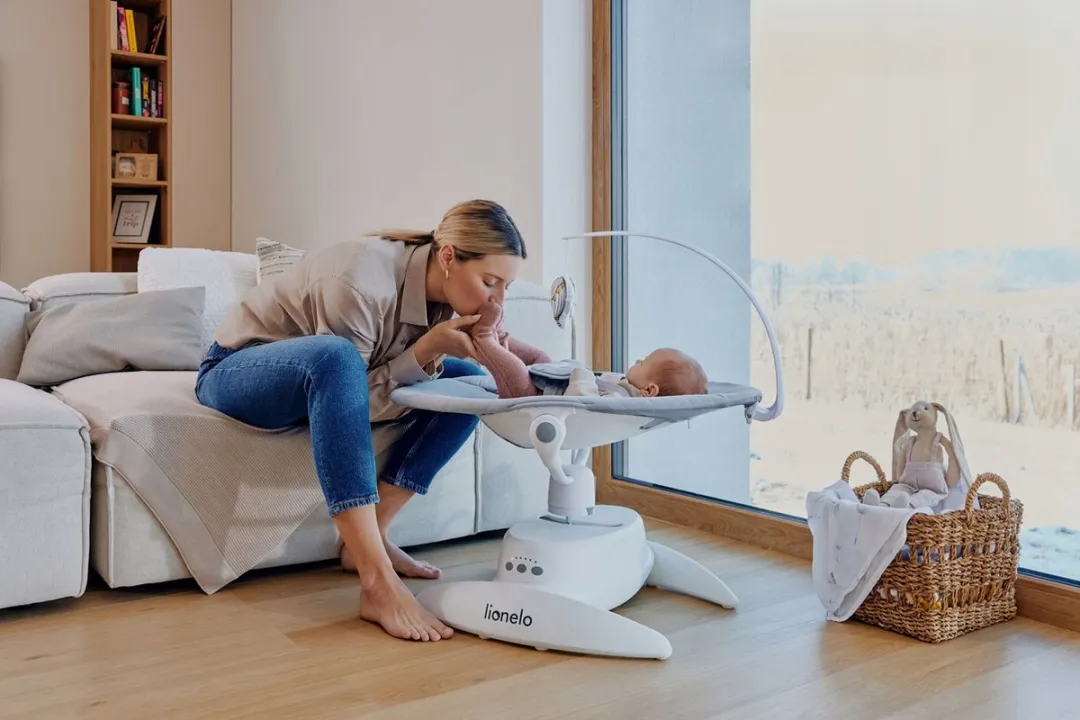 Lionelo Iris Premium Babyschommel - Beige Sand