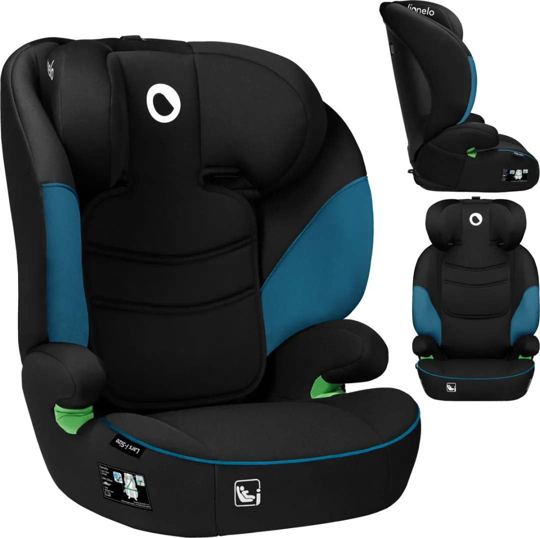 Lionelo Lars i-Size Autostoeltje 100-150cm - 10 standen - Zwart/Grijs