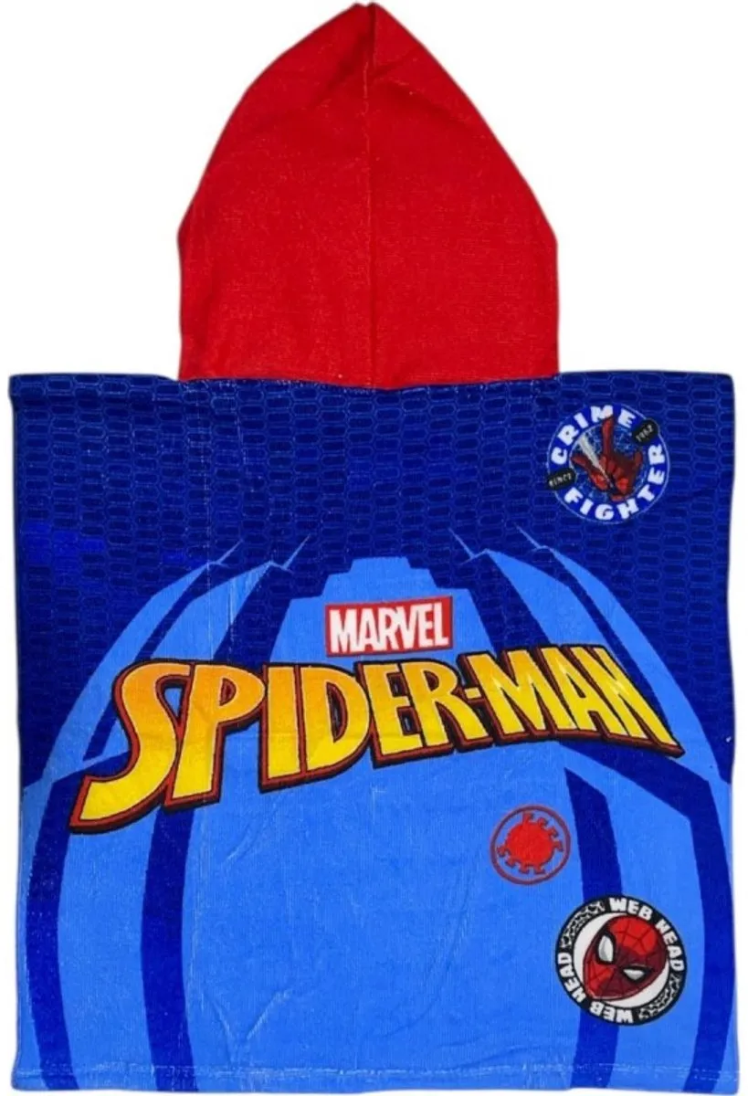 Marvel Spider-Man Badponcho 50x100cm - Multicolor