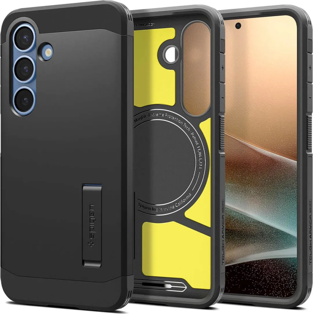 Spigen Tough Armor MagFit ACS08987 Hoesje - Samsung Galaxy S25 Plus - Zwart