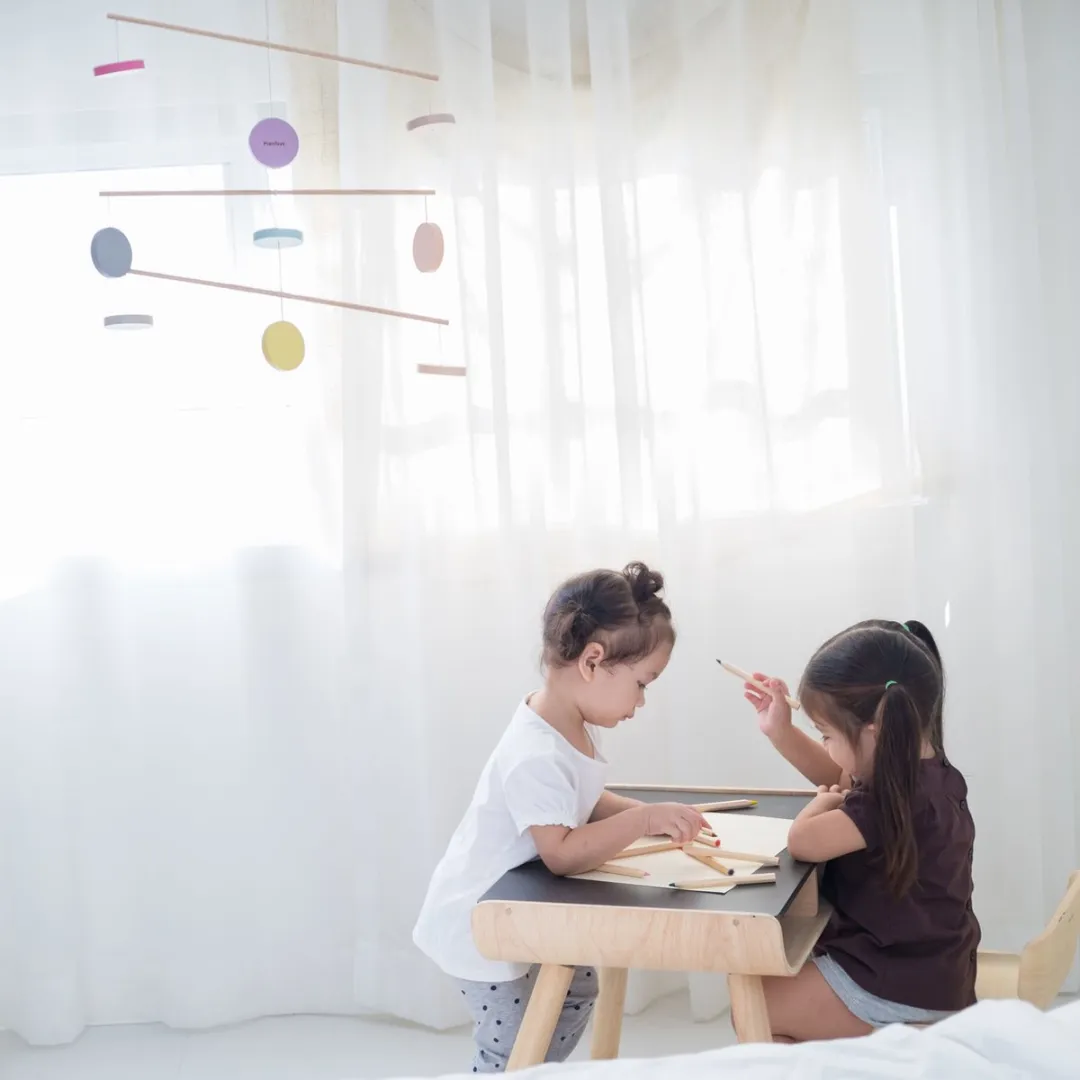 Plan Toys - babymobiel - Gekleurde Houten Cirkels