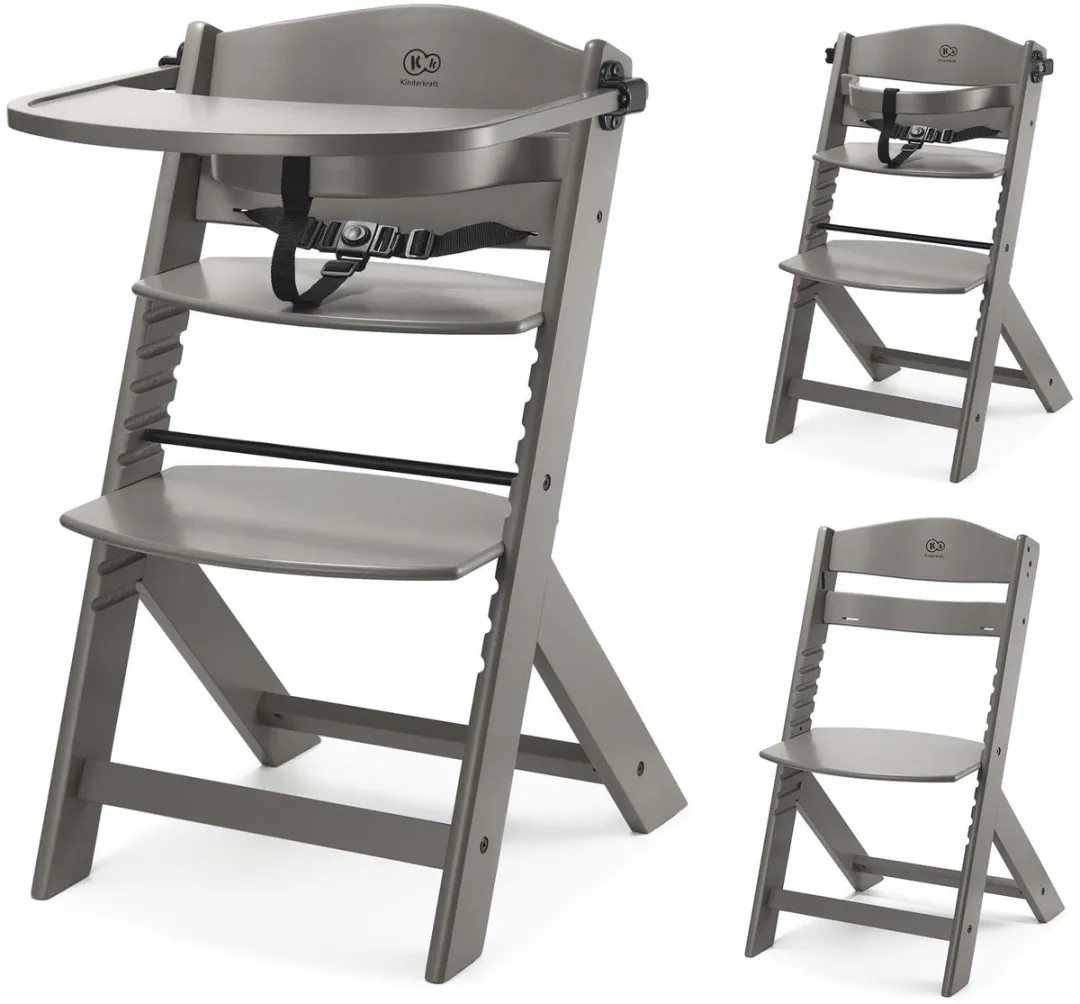 KinderKraft ENOCK Houten Kinderstoel 3-in-1