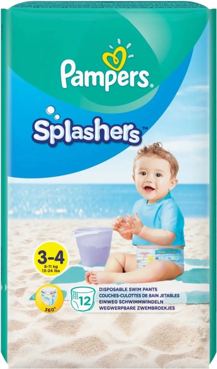 Pampers Splashers Maat 3-4 Zwemluiers - 12 Stuks