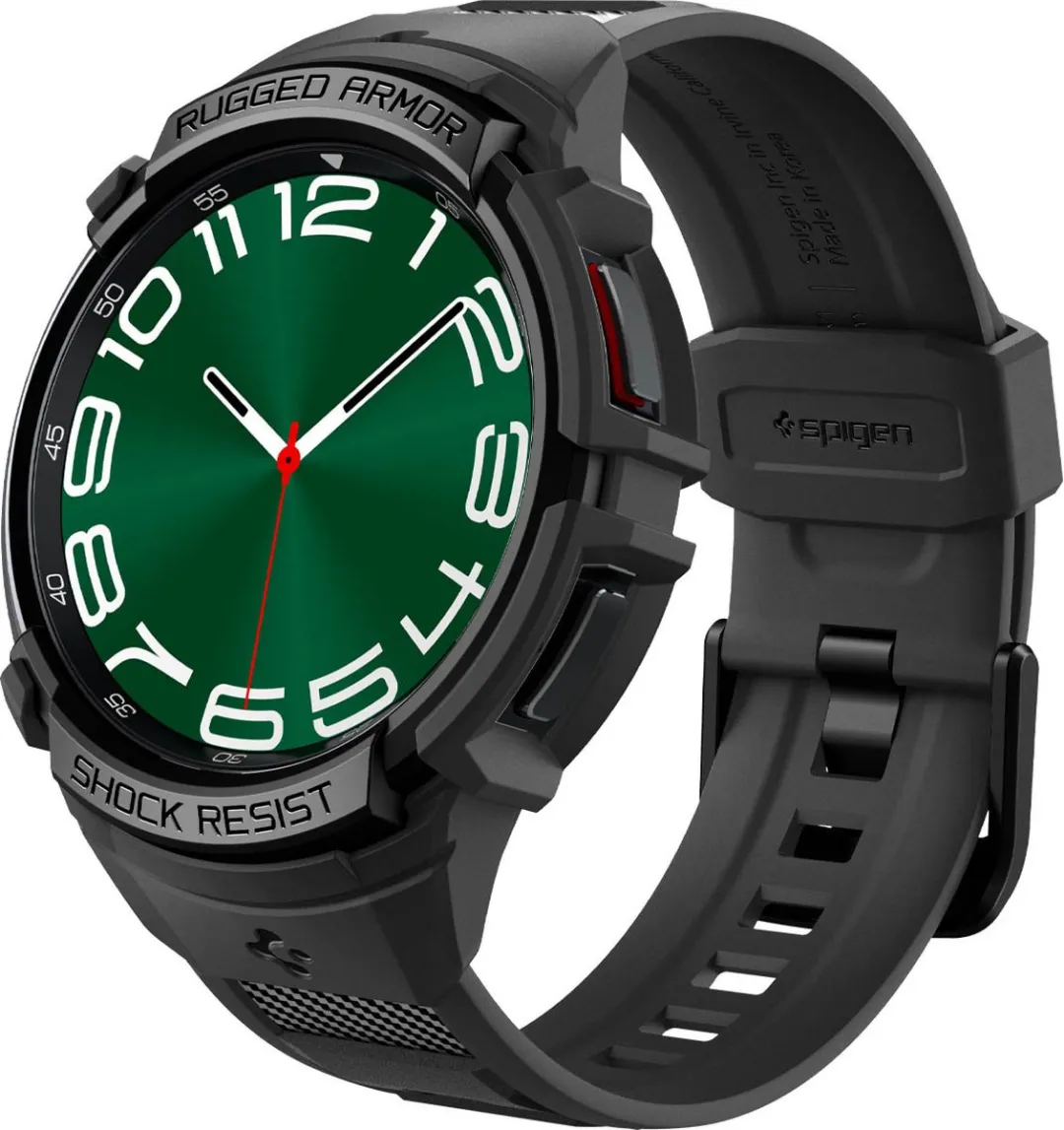 Spigen Rugged Armor Pro Samsung Galaxy Watch Band - 47mm - Zwart