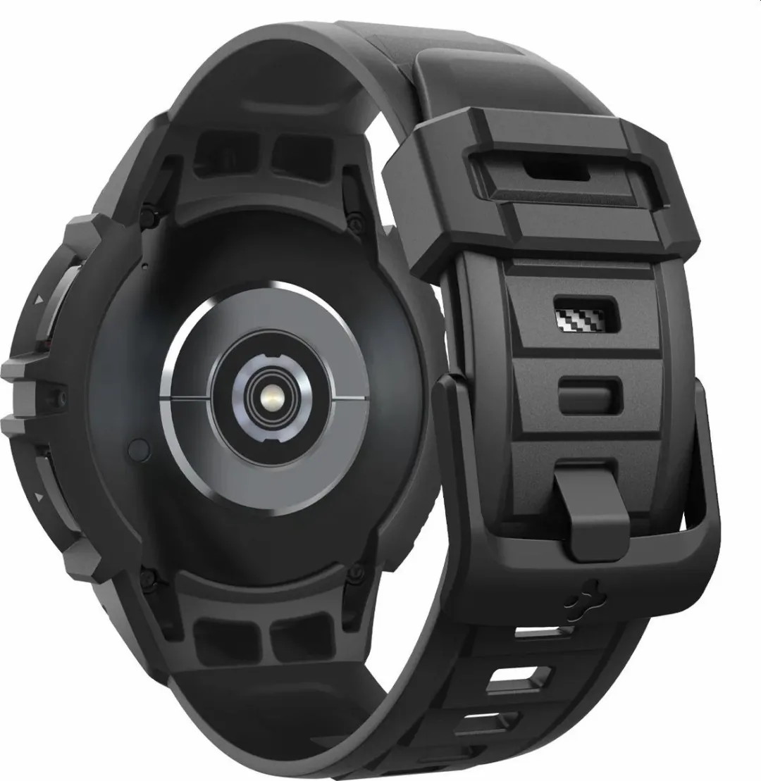 Spigen Rugged Armor Pro Samsung Galaxy Watch Band - 47mm - Zwart - afbeelding 6 van 6