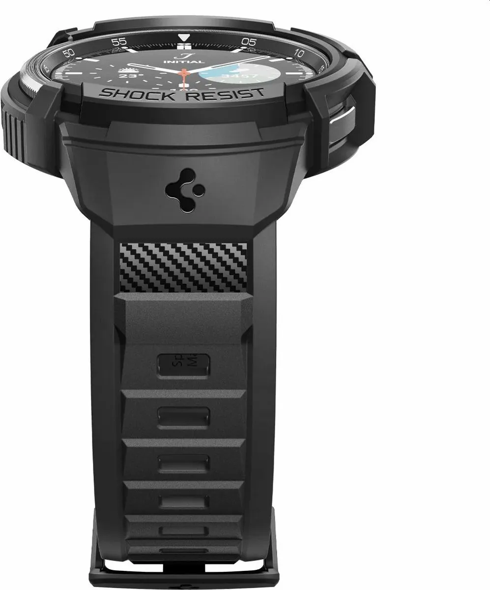 Spigen Rugged Armor Pro Samsung Galaxy Watch Band - 47mm - Zwart