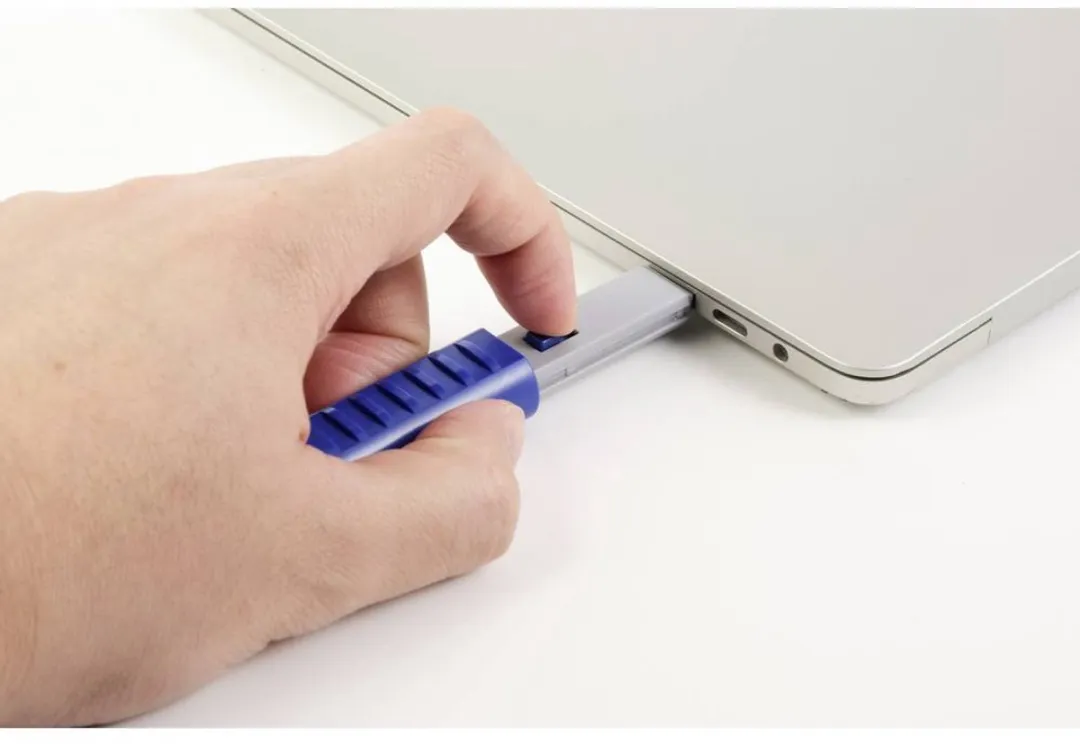Renkforce RF-4714586 USB-poortslot - 6 Stuks - Zilver/Blauw