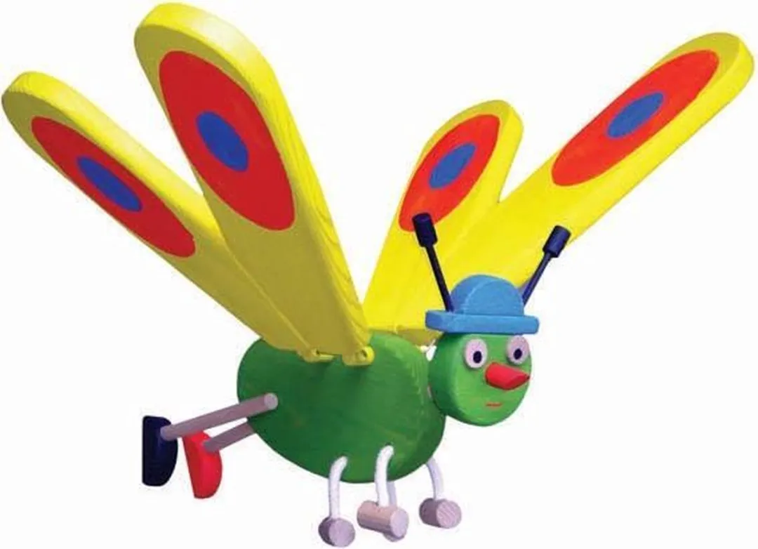 Van Dijk Toys - Vliegfiguur - Vlinder