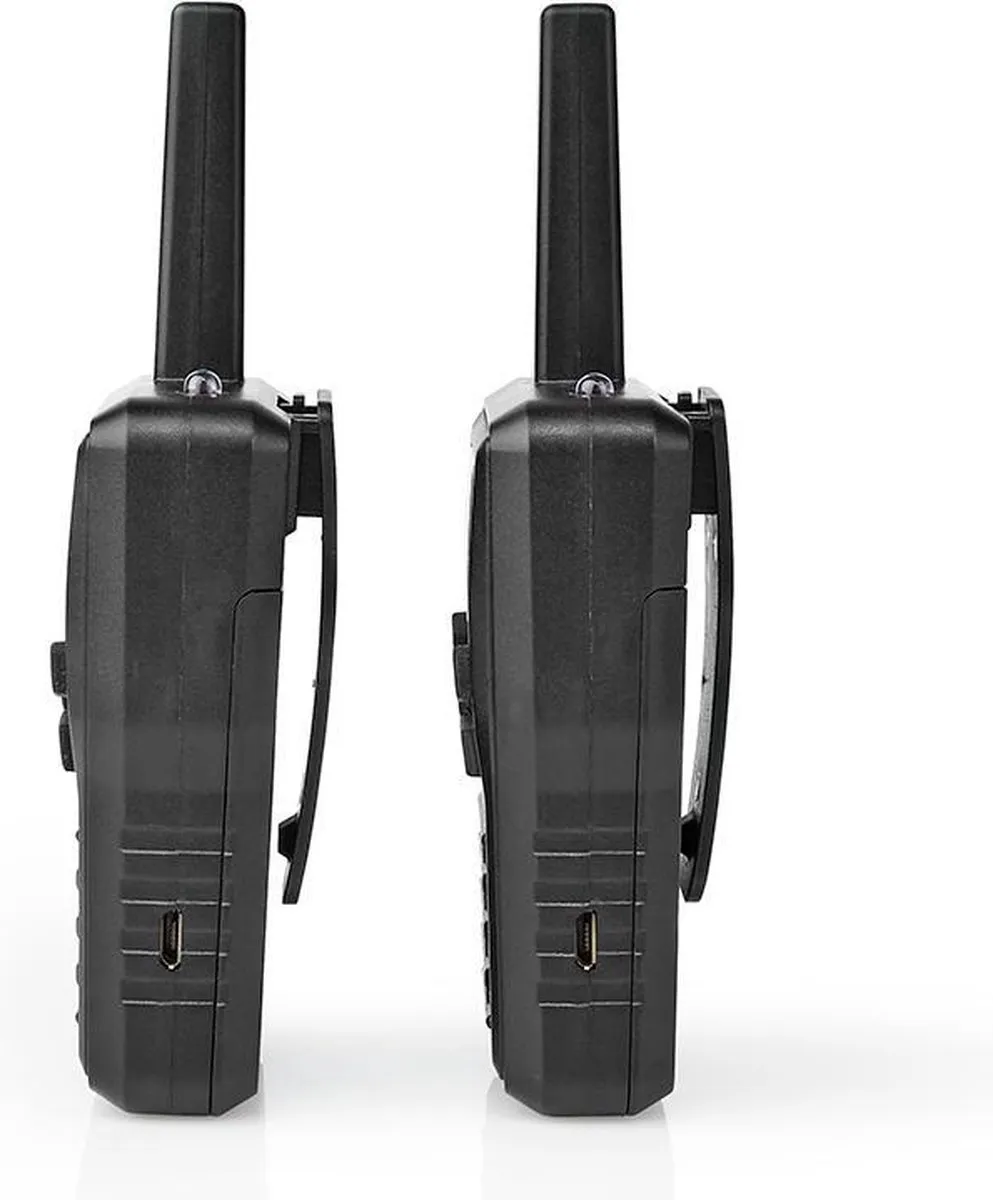 Nedis WLTK1010BK Walkie Talkie - 2 Stuks - 10km Bereik - Zwart