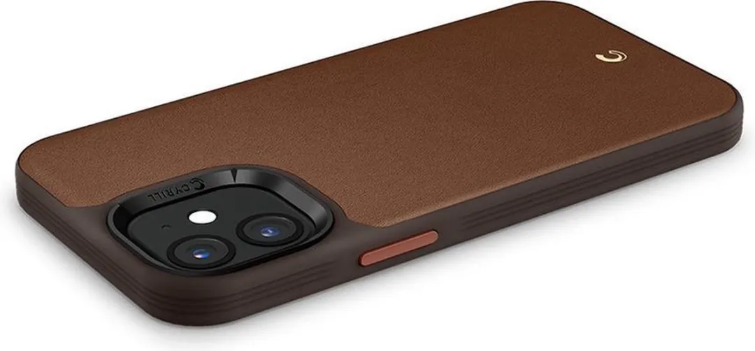 Spigen Ciel Leather Brick iPhone 12 Mini Hoesje - Zwart