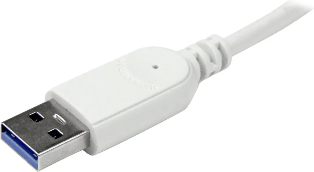 4 Poorts draagbare compacte USB 3.0 hub met geintegreerde kabel - aluminium