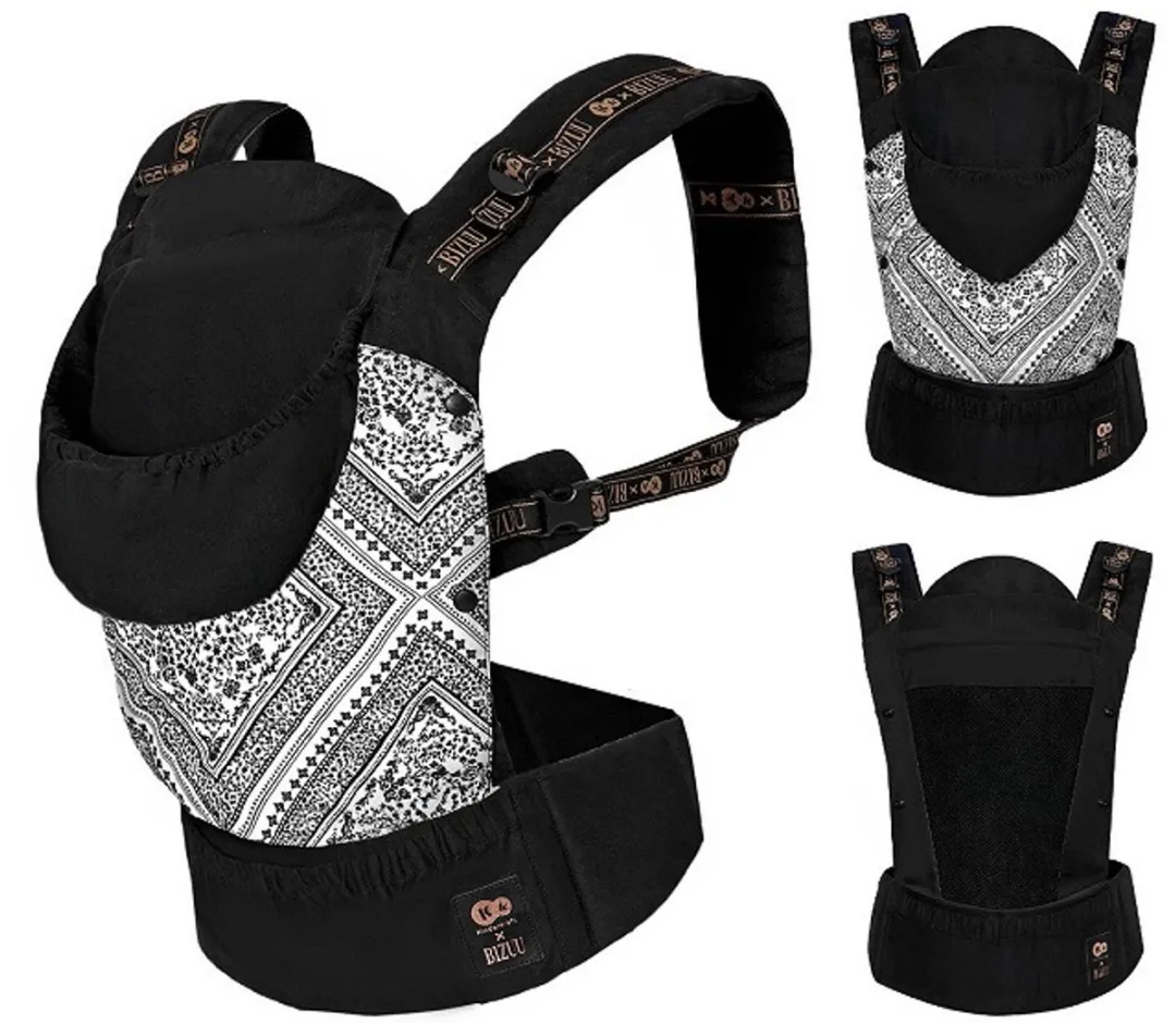 KinderKraft HUGGY Draagzak Lunar Black