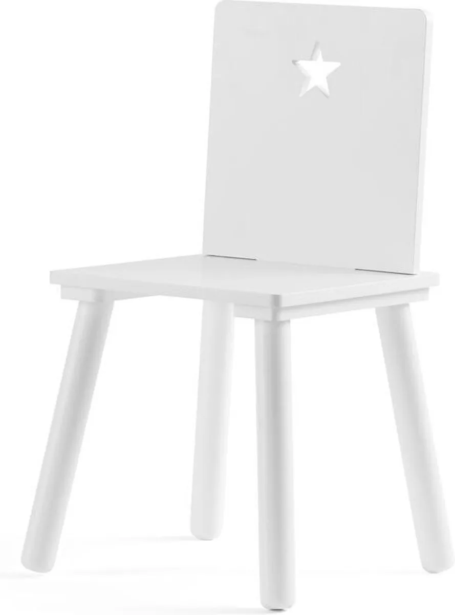 Kid's Concept Houten Stoel Star 56 Cm Wit