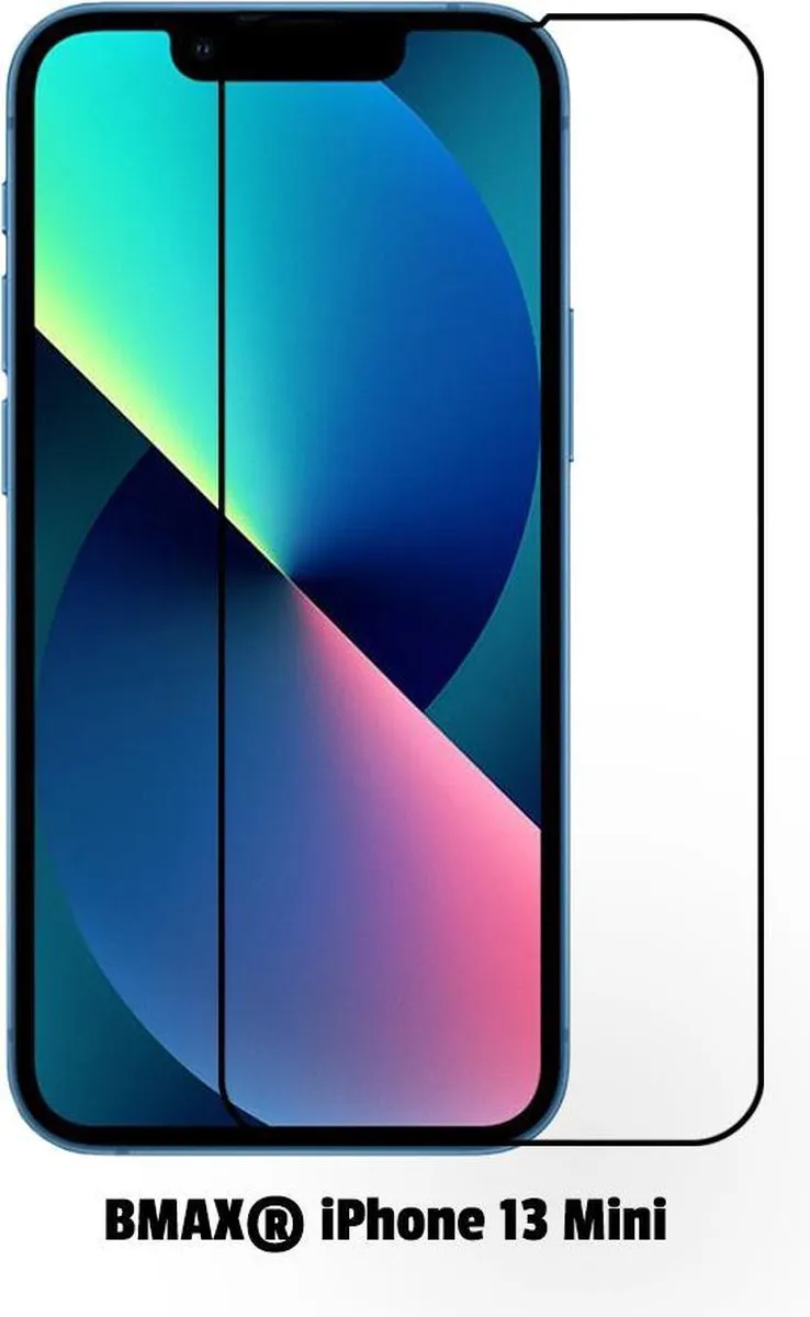 BMAX iPhone 13 Mini Screenprotector 2-pack - Zwart