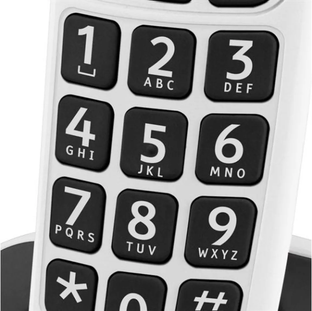 Doro PhoneEasy 100W DECT Telefoon - 1 Handset - Wit - afbeelding 6 van 6