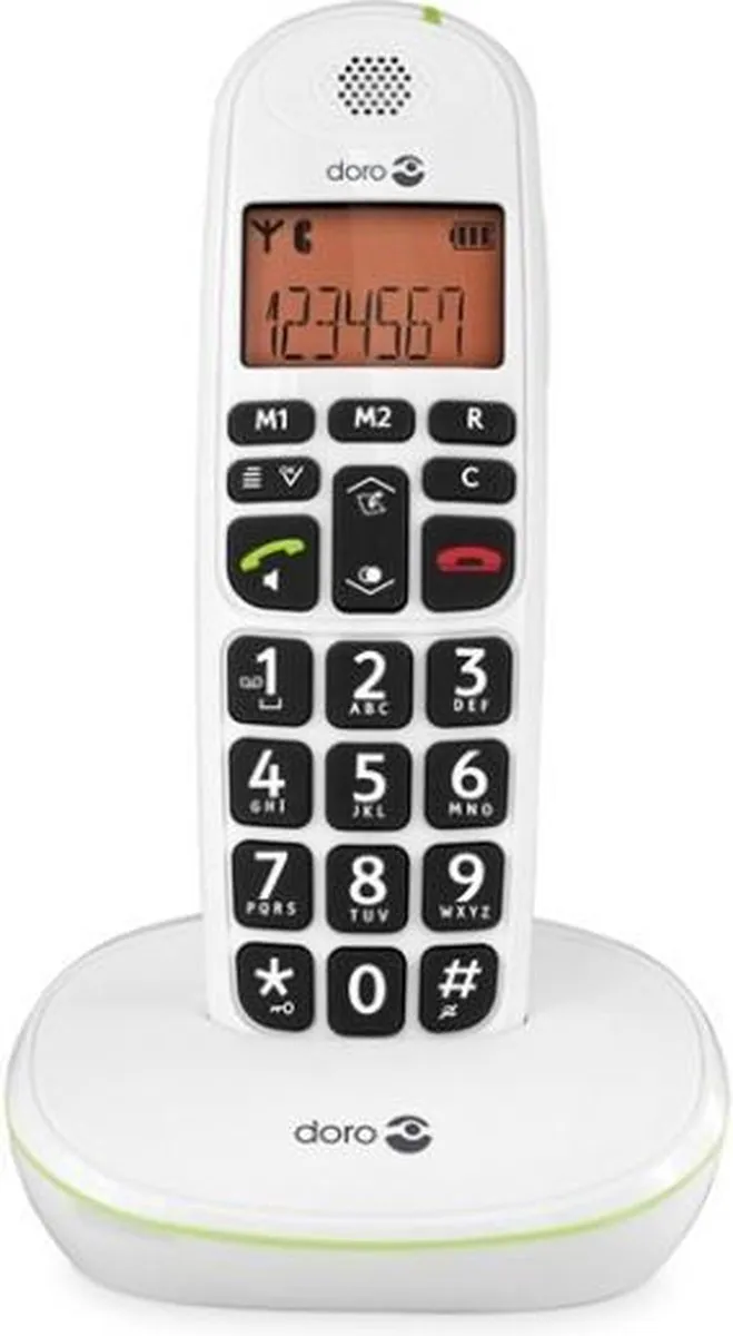 Doro PhoneEasy 100W DECT Telefoon - 1 Handset - Wit