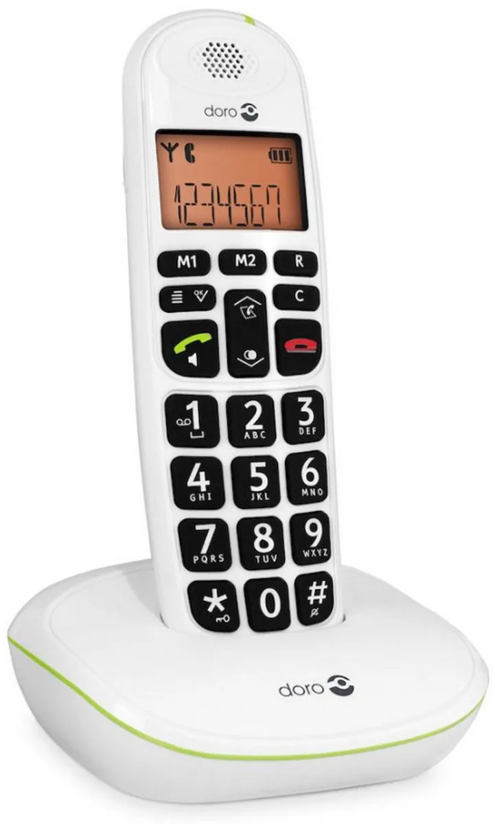 Doro PhoneEasy 100W DECT Telefoon - 1 Handset - Wit