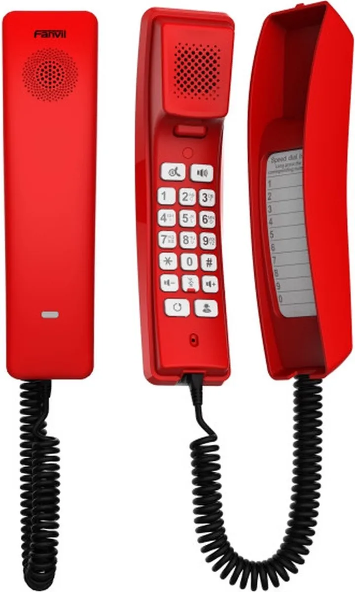 FANVIL H2U compacte SIP / Voip Telefoon - calamiteitentelefoon - rood
