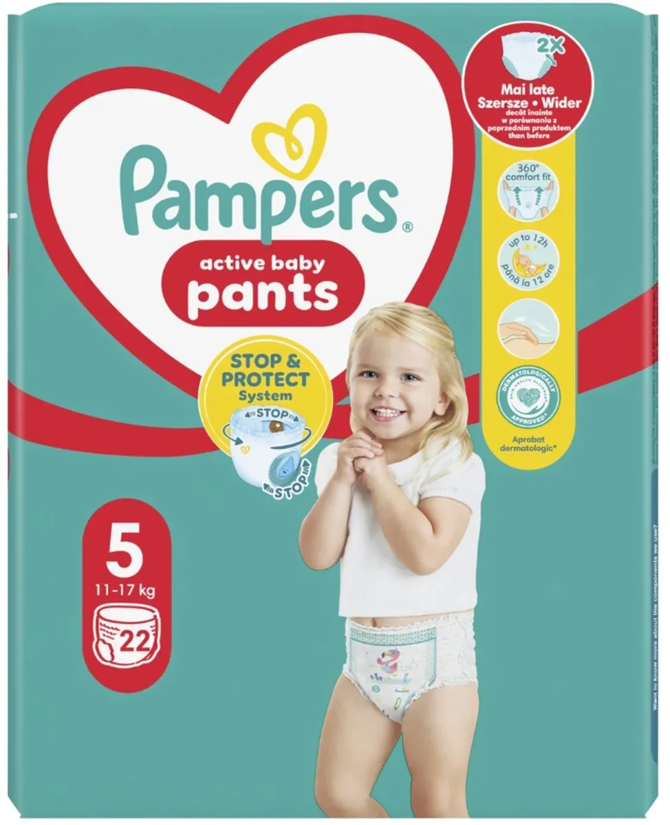 Pampers Baby Dry Pants Maat 5 - 66 Stuks (3x22)