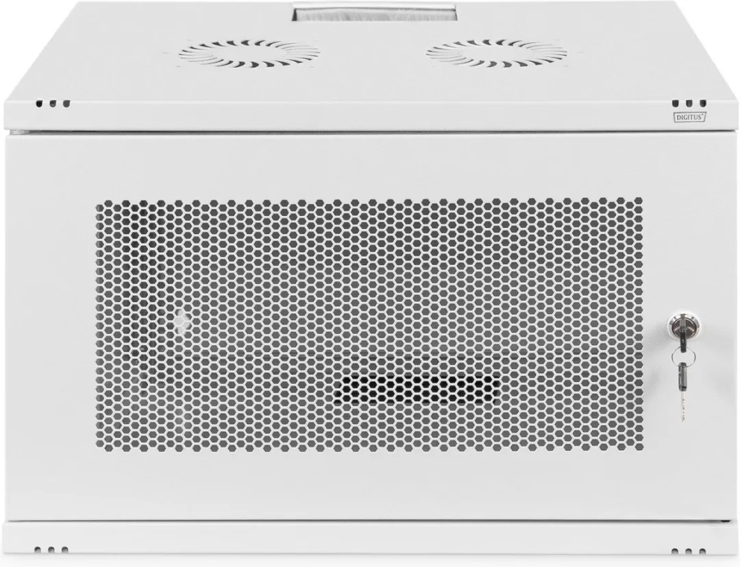 Digitus DN-19-07U-S-PD Wandkast 19" 7HE - 540x370x400mm Grijs-wit
