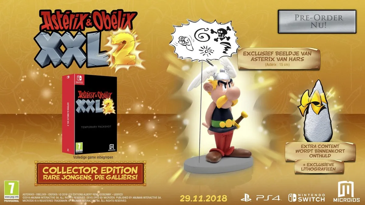 Mindscape Asterix & Obelix XXL 2 Collector's Edition - Switch - Exclusief beeldje