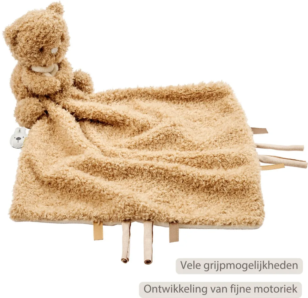 Nattou Teddy Baby Knuffeldoekje 27x27cm - Beige