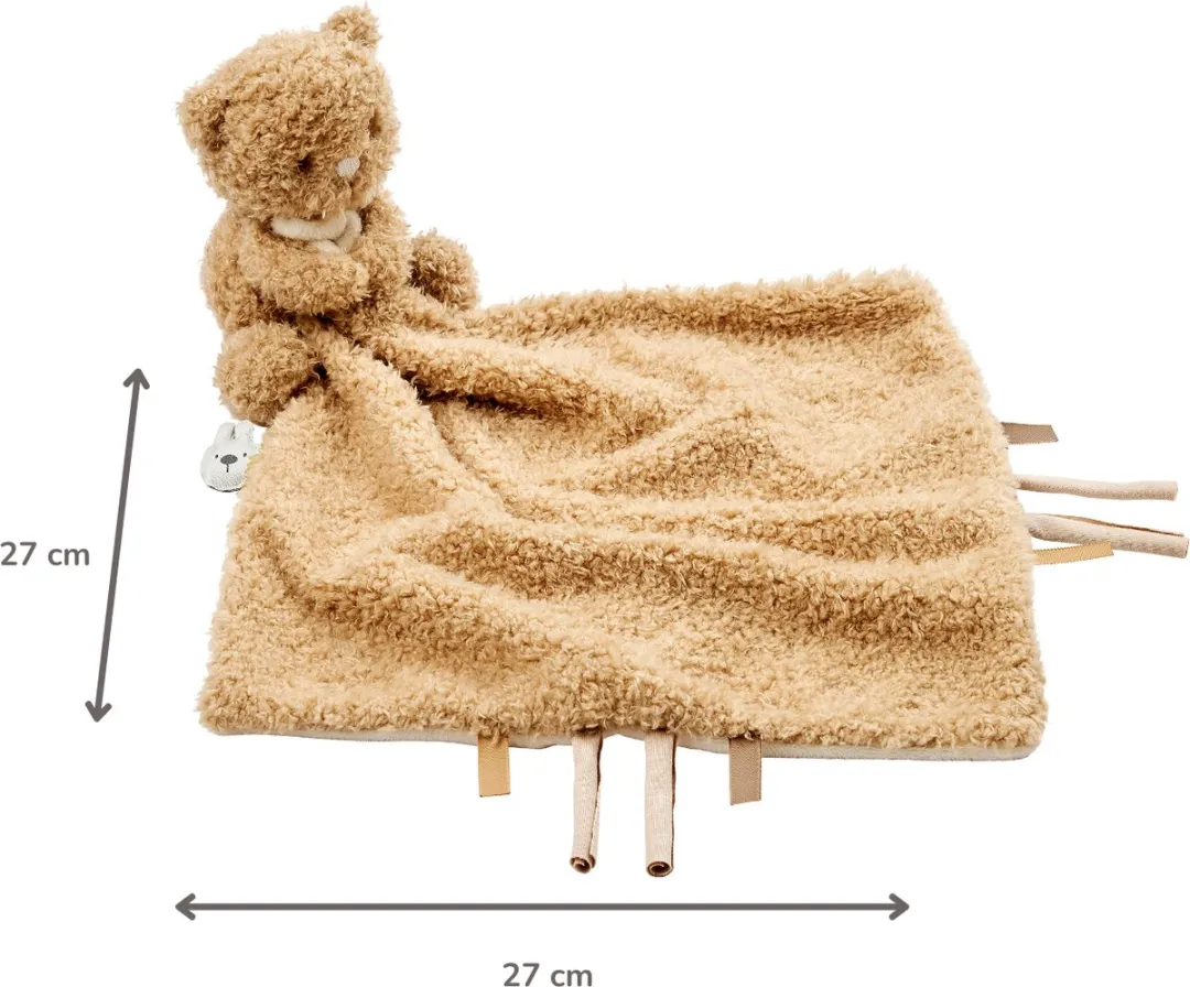Nattou Teddy Baby Knuffeldoekje 27x27cm - Beige