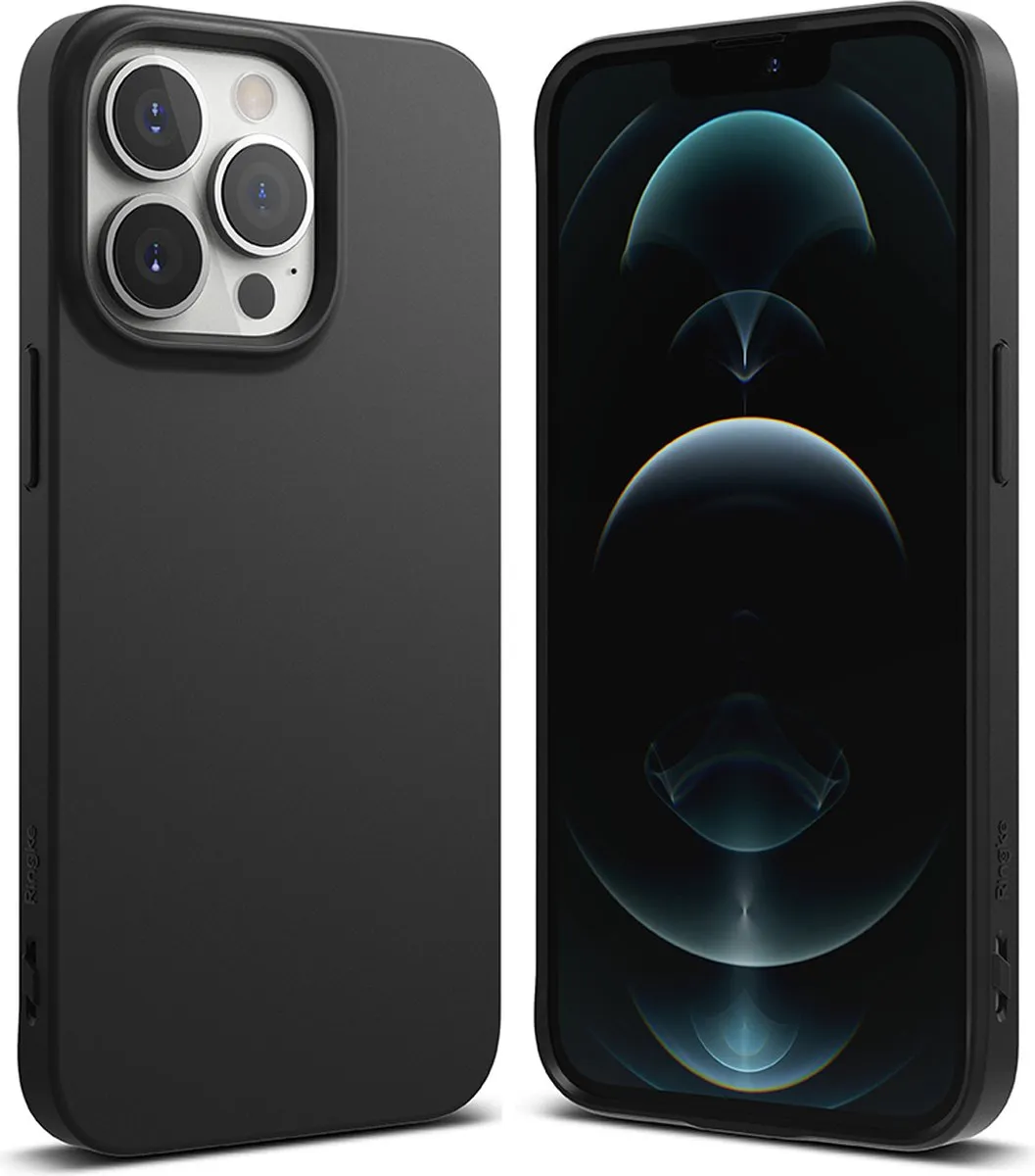 Ringke Air S Ultra-Thin Gel TPU Hoes iPhone 13 Pro Max - Zwart