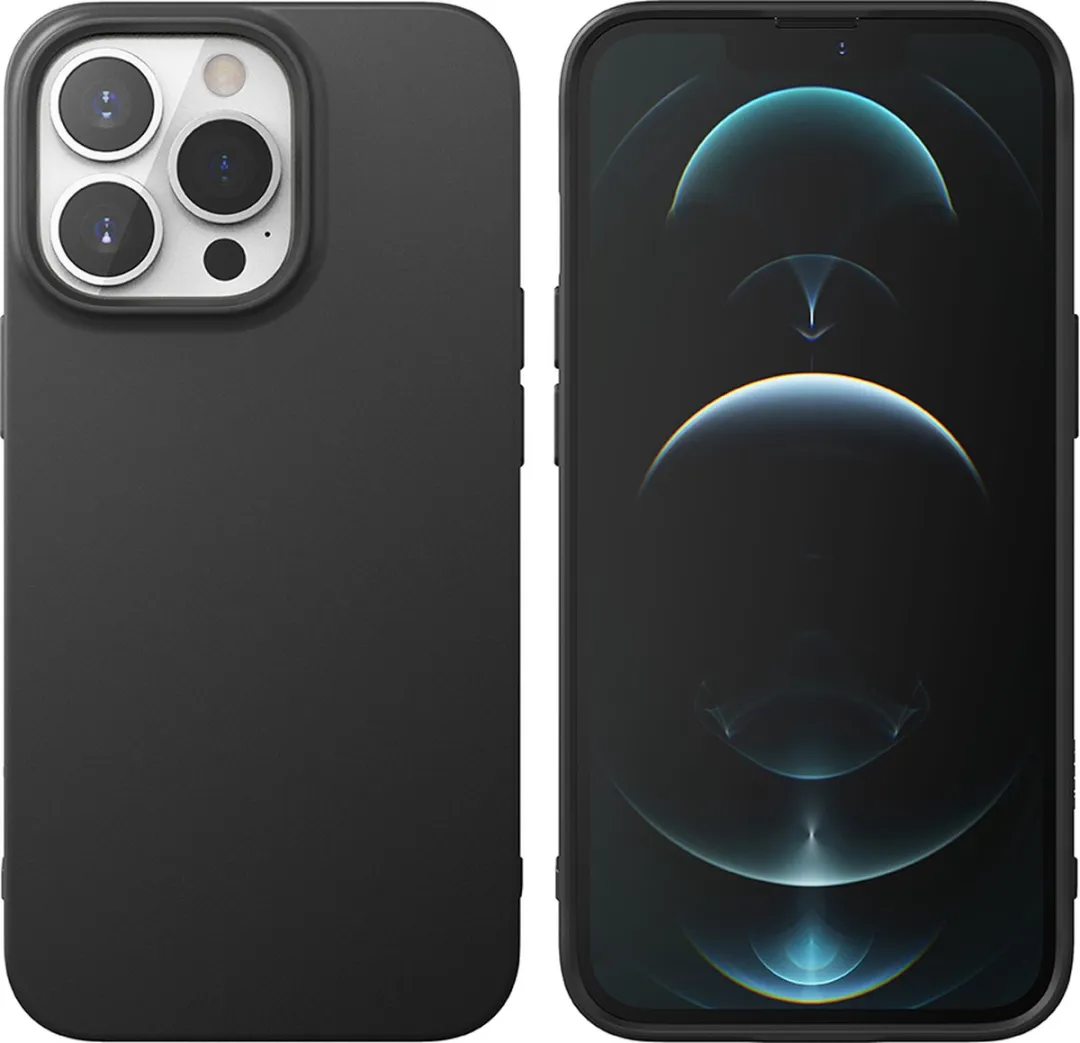 Ringke Air S Ultra-Thin Gel TPU Hoes iPhone 13 Pro Max - Zwart - afbeelding 6 van 6