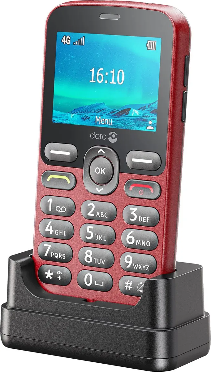 Senioren GSM groot scherm 4G Assistentie alarm-knop Camera Zaklamp