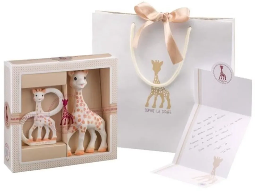Sophie de Giraf Sophiesticated Cadeauset - Bijtring & Speelgoed - 4-delig