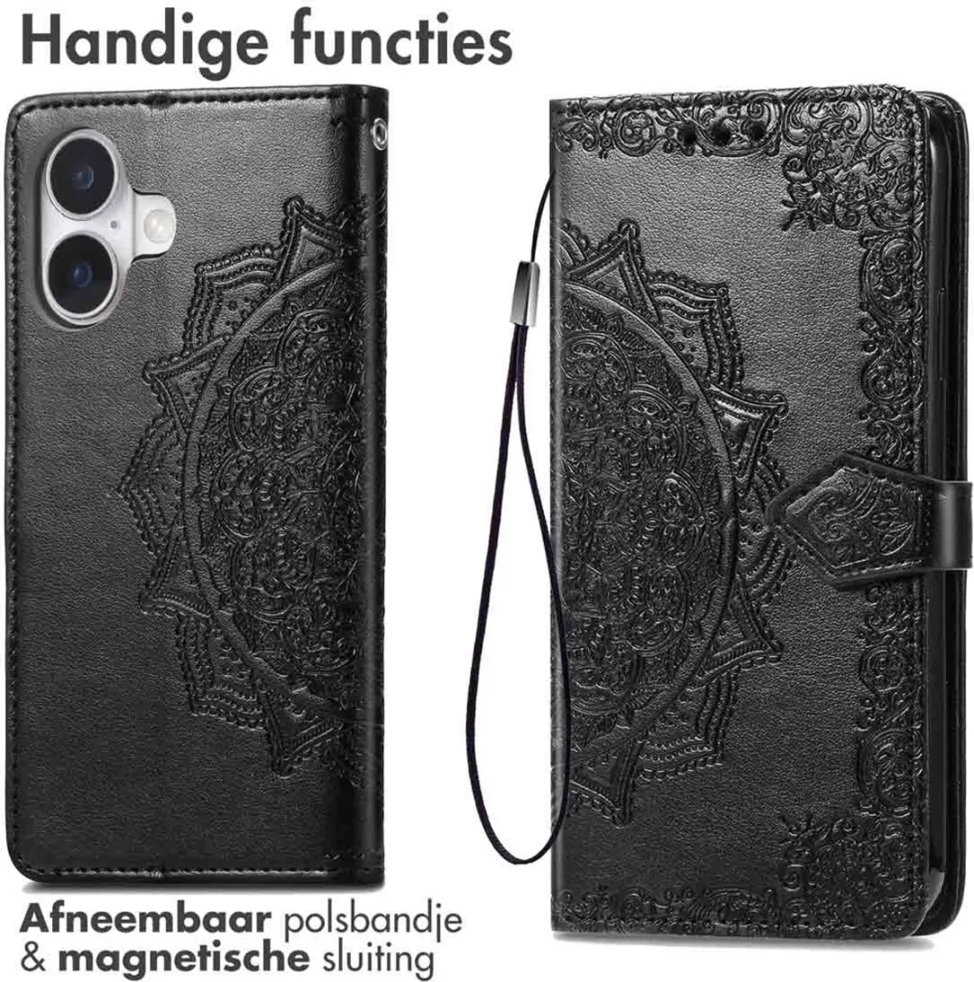 Imoshion Hoesje iPhone 16 - 3 Pasjes - Zwart