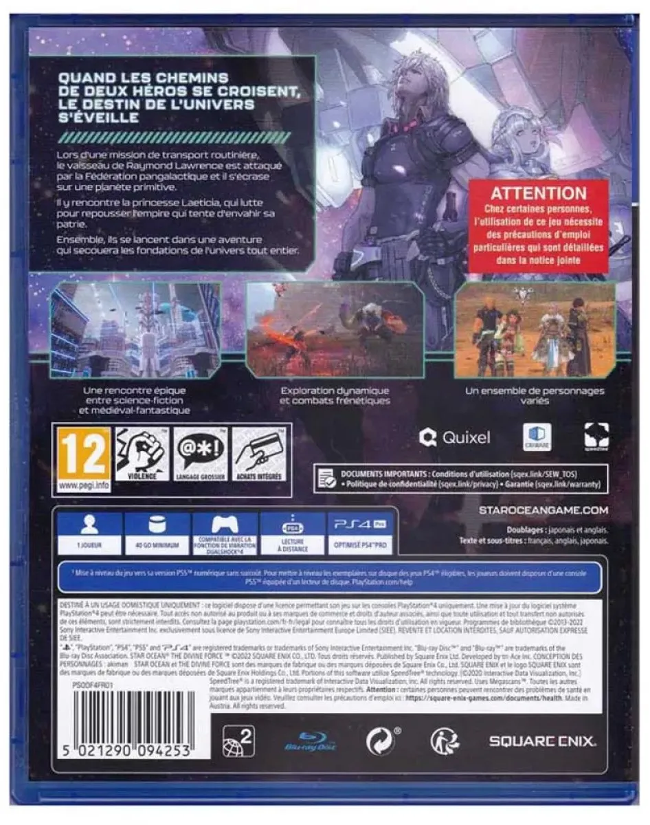 Square Enix Star Ocean: The Divine Force - PS4