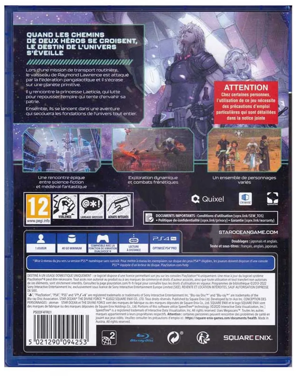 Square Enix Star Ocean: The Divine Force - PS4