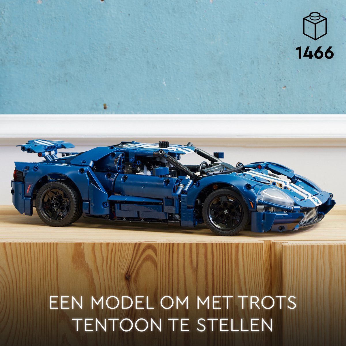 LEGO Technic 2022 Ford GT Auto Supercar Modelbouwpakket voor Volwassenen - 42154
