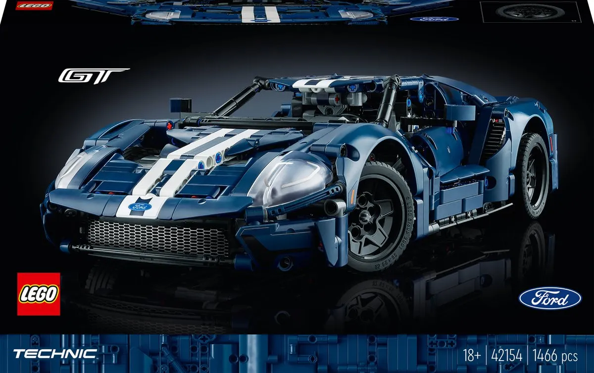 LEGO Technic 2022 Ford GT 42154 Modelbouwpakket - 1466 Stukken - Meerkleurig