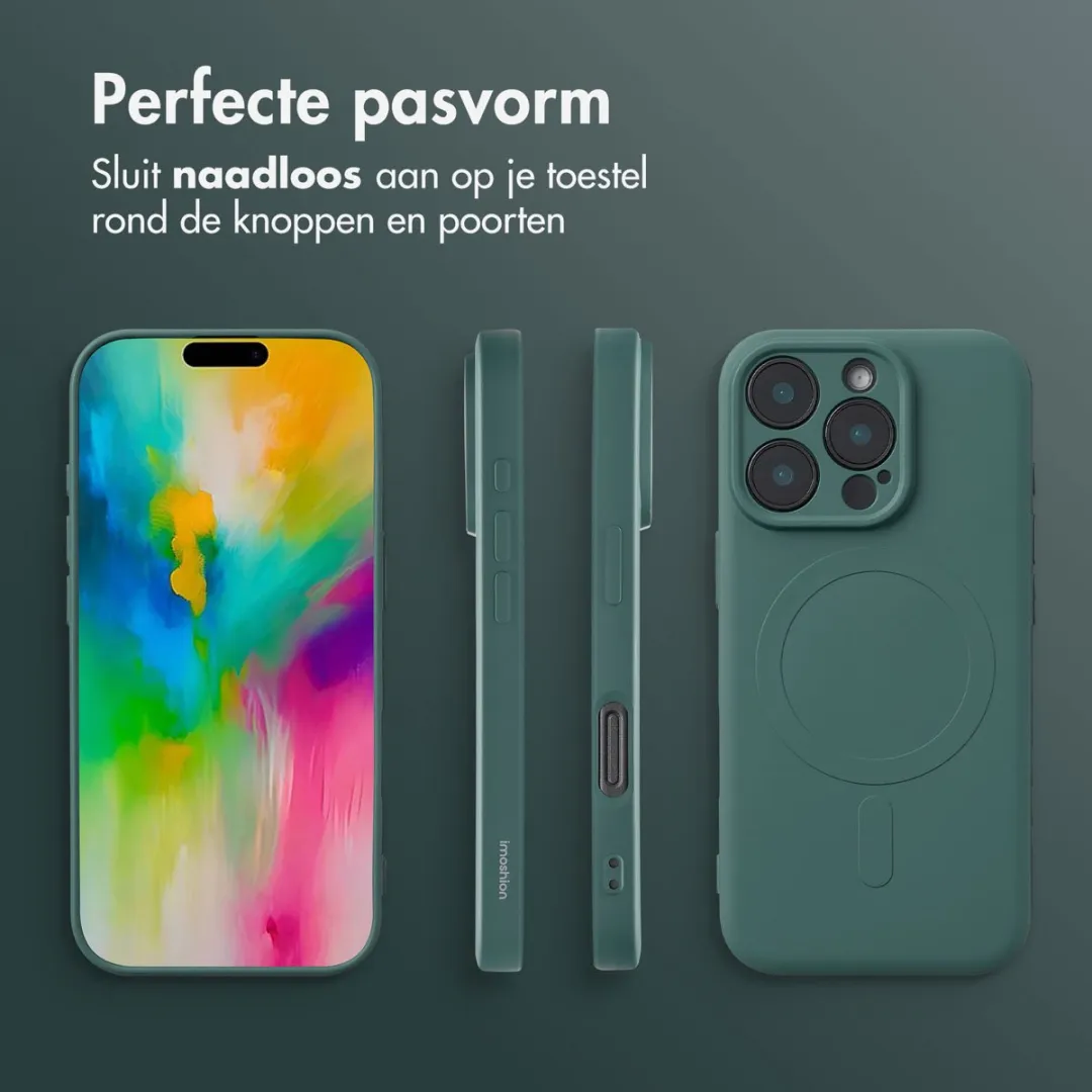 Imoshion Hoesje iPhone 16 Pro - Donkergroen - MagSafe - afbeelding 6 van 6