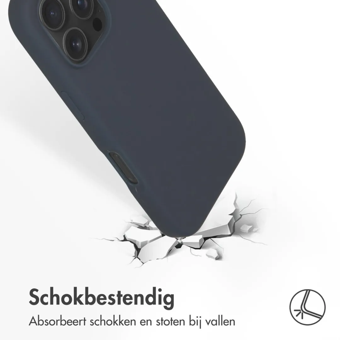Accezz Hoesje iPhone 16 Pro MagSafe Donkerblauw
