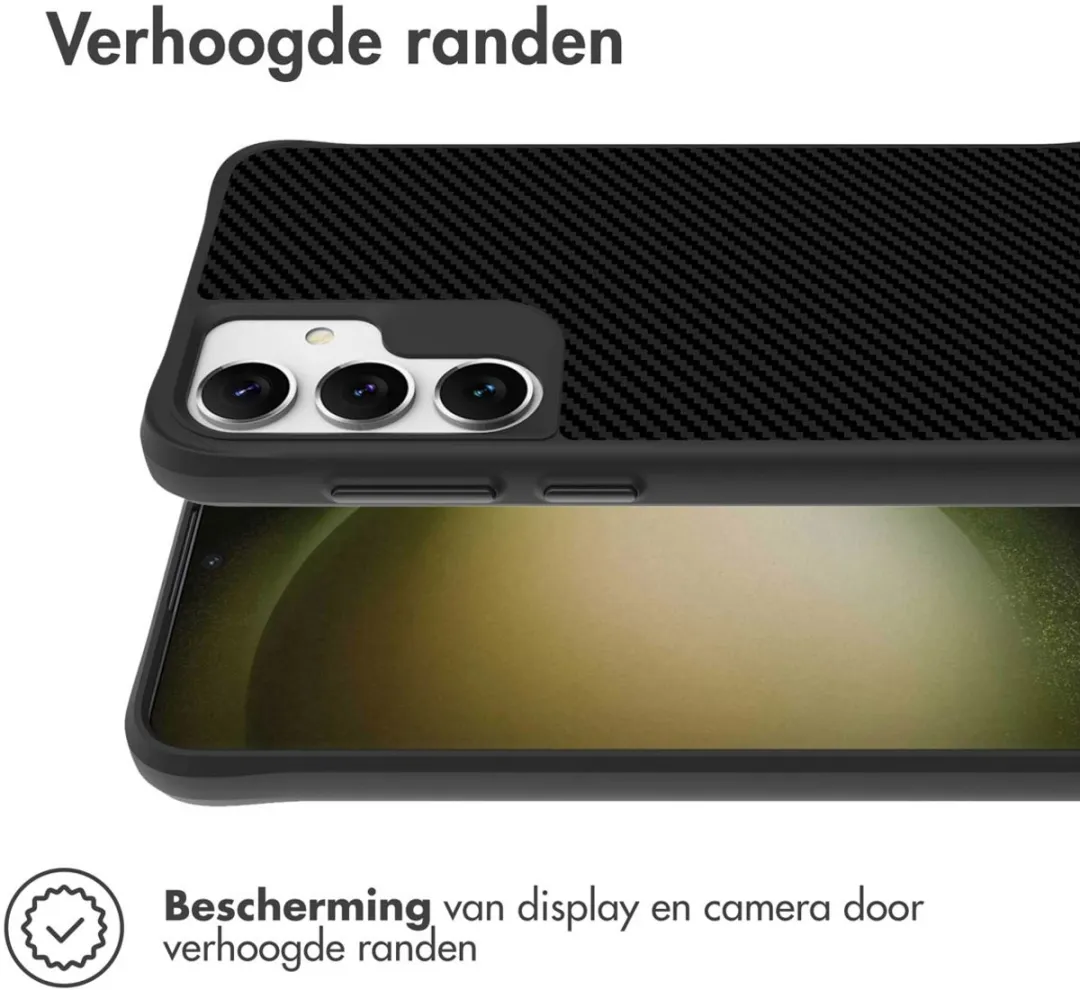 Imoshion Hybrid Carbon Hoesje Samsung Galaxy S24 - Zwart