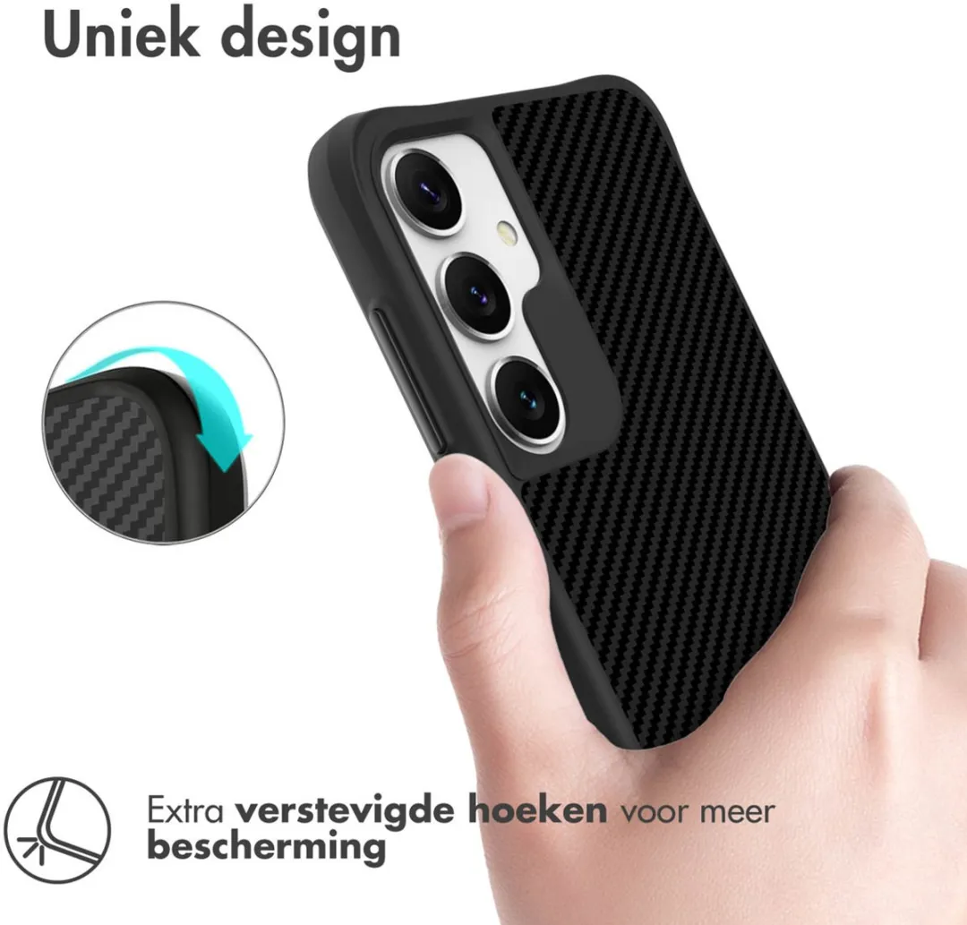 Imoshion Hybrid Carbon Hoesje Samsung Galaxy S24 - Zwart