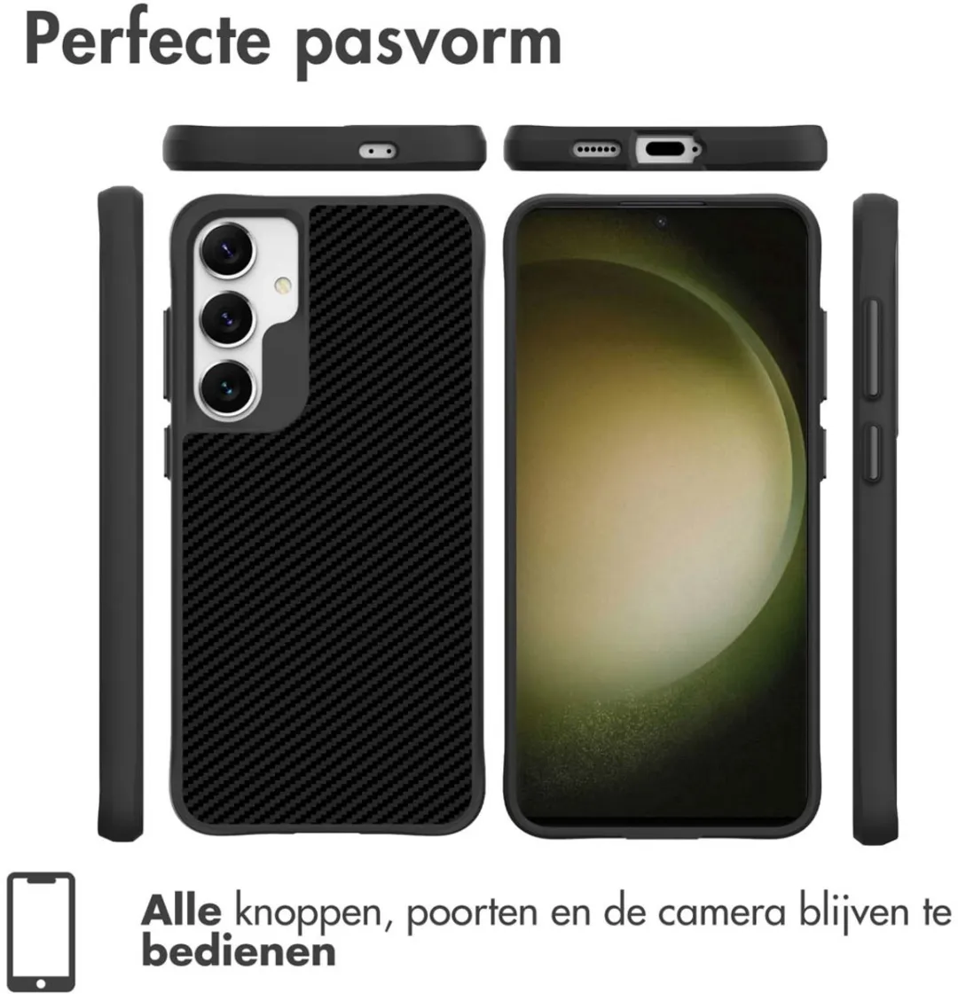 Imoshion Hybrid Carbon Hoesje Samsung Galaxy S24 - Zwart