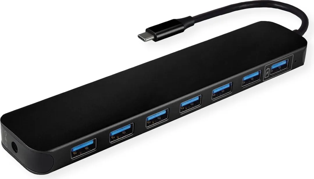 Value USB 3.2 Gen 1 Hub 7 Poorten - Zwart - afbeelding 5 van 6