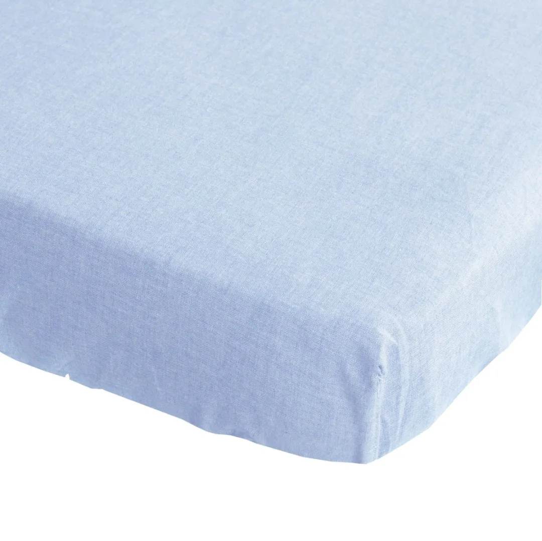 BINK Bedding Hoeslaken Bo Blue 40x80cm