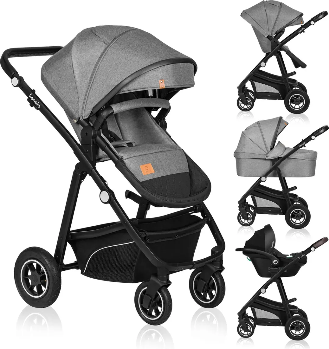 Lionelo Bianka Kinderwagen 3-in-1 - All-terrain - Grijs