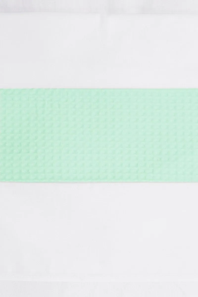 BINK Bedding Ledikantlaken Wafel 100x150cm - Mintgroen