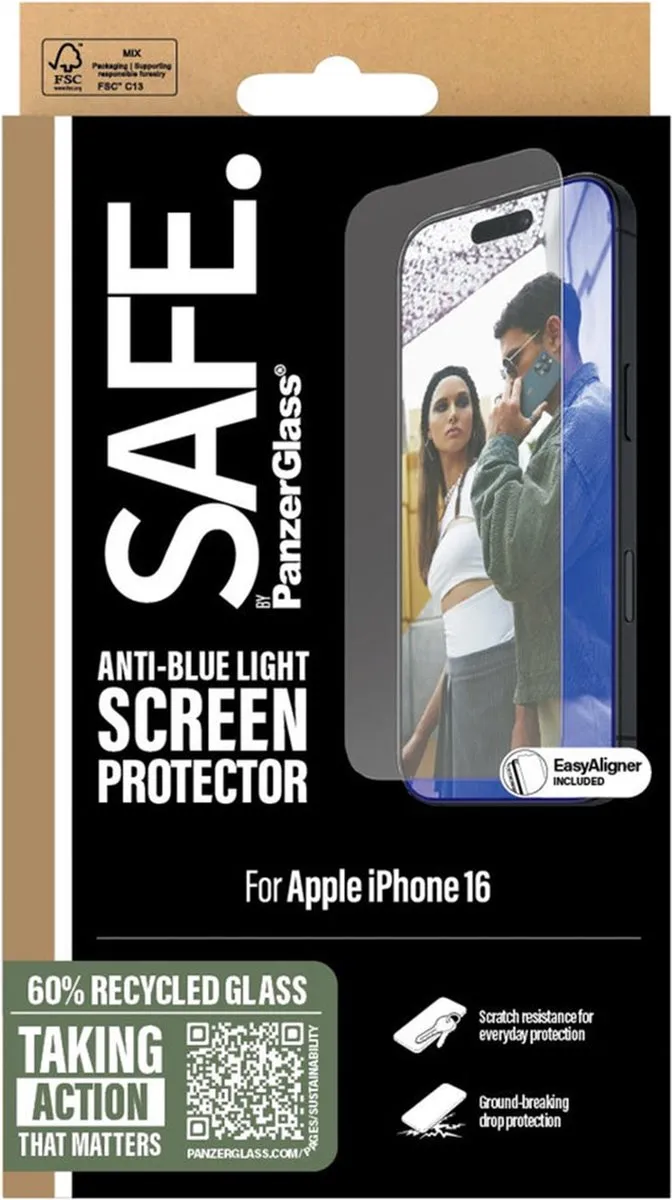 PanzerGlass EyeScreenprotector Ultra Wide Fit iPhone 16
